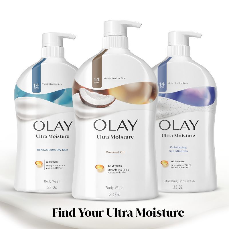 slide 10 of 11, Olay Ultra Moisture Body Wash with Coconut Oil - 33 fl oz, 33 fl oz