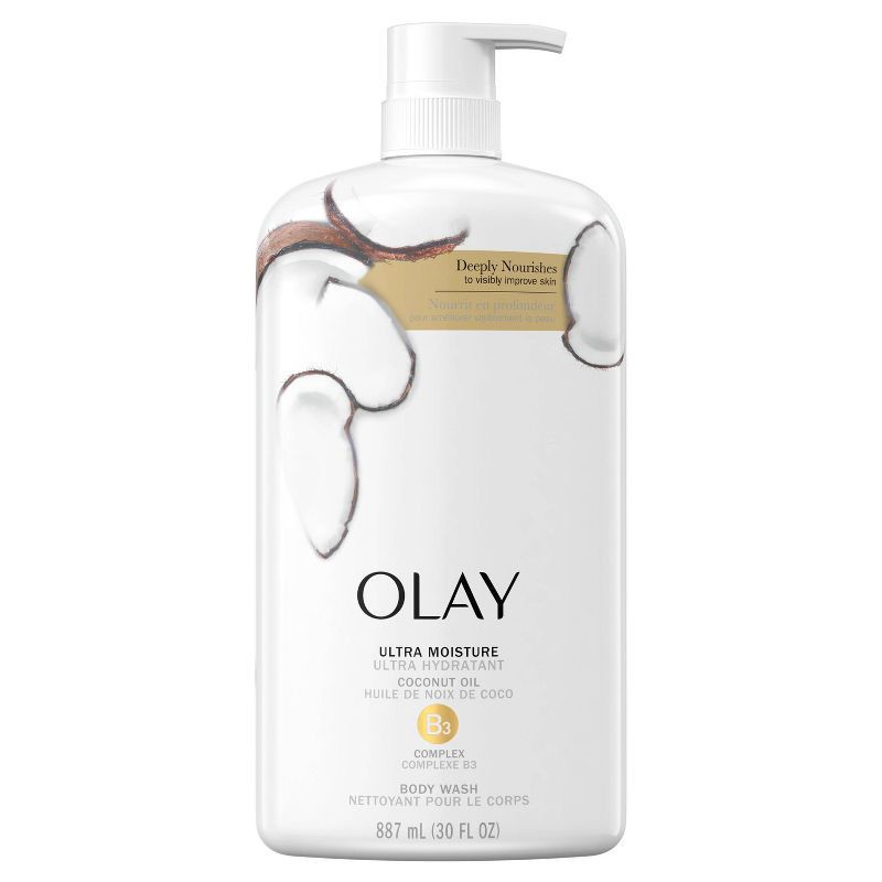 slide 1 of 8, Olay Ultra Moisture Body Wash with Coconut Oil - 33 fl oz, 33 fl oz