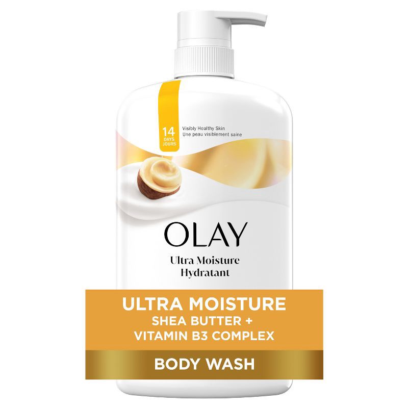 slide 1 of 6, Olay Ultra Moisture Body Wash with Pump - Shea Butter - 33 fl oz, 33 fl oz