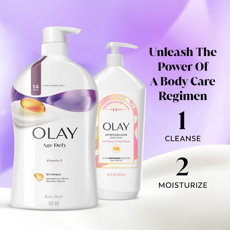 slide 9 of 11, Olay Age Defying Body Wash with Vitamin E - 33 fl oz, 33 fl oz