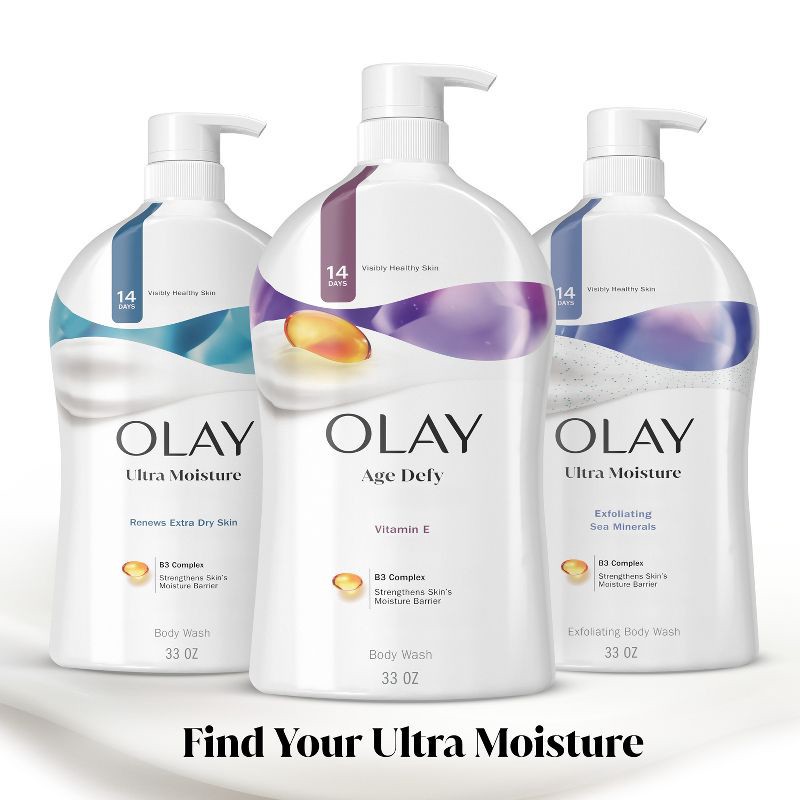 slide 10 of 11, Olay Age Defying Body Wash with Vitamin E - 33 fl oz, 33 fl oz