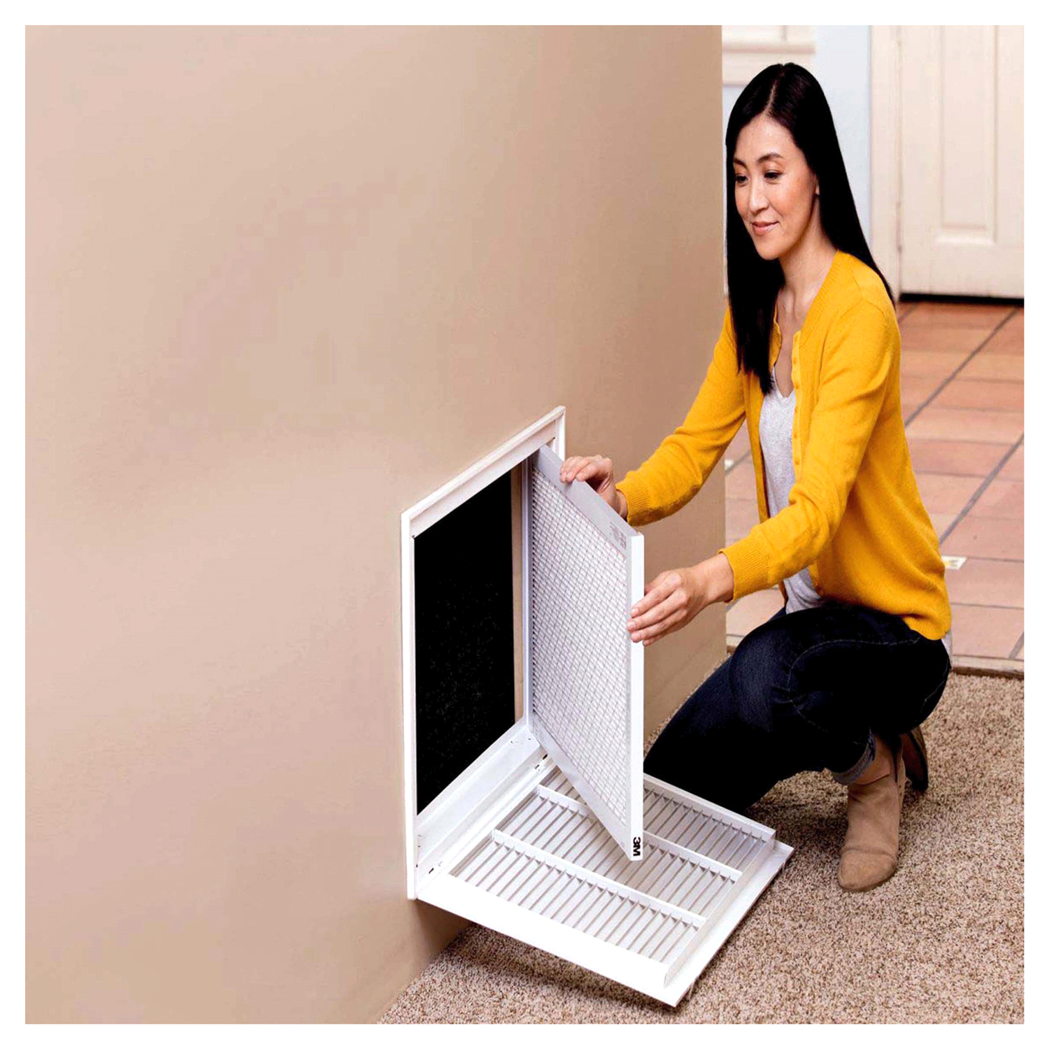 slide 2 of 5, 3M Filtrete Allergen Defense Protection 1000 Micro Allergen Filter, 20 in x 25 in