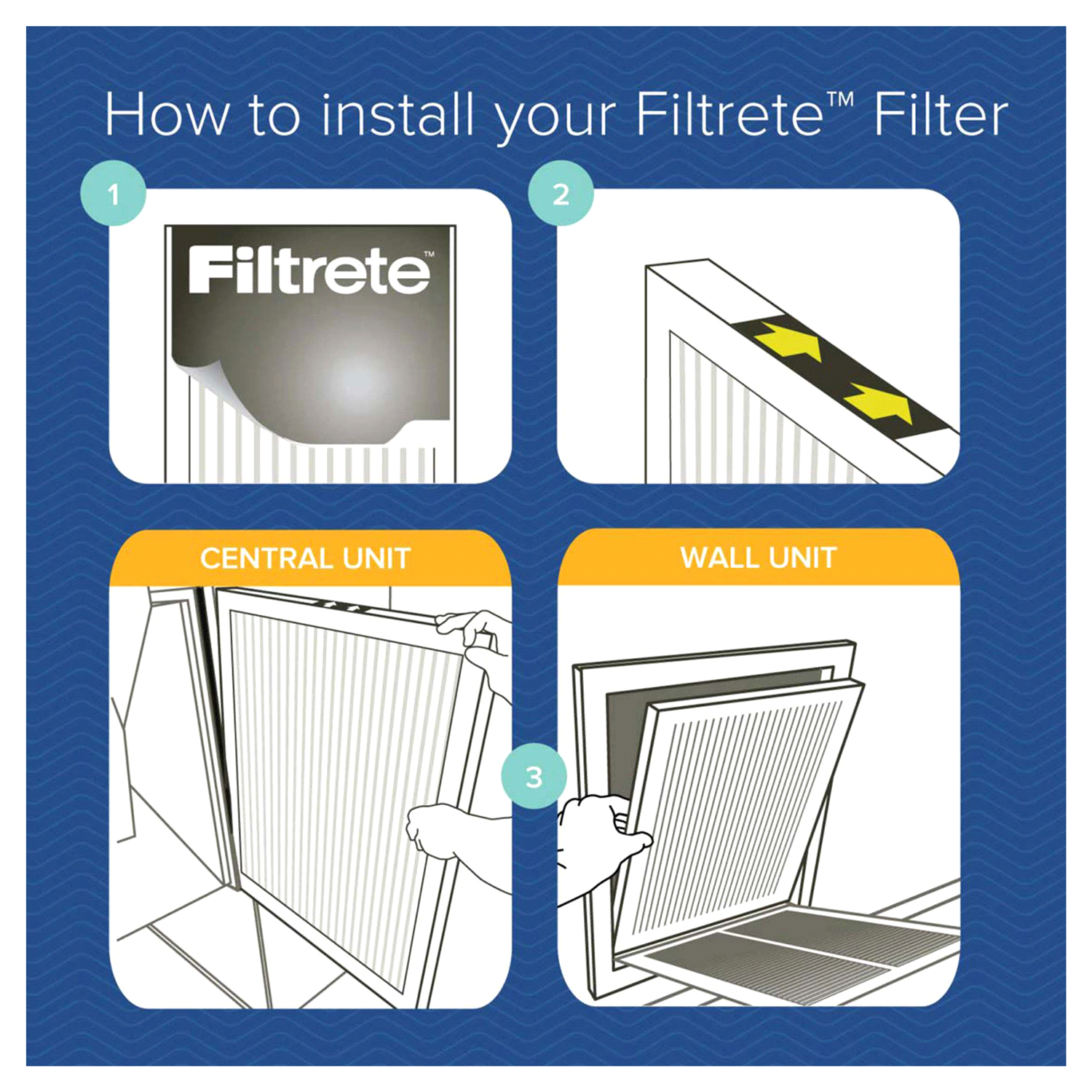 slide 4 of 5, 3M Filtrete Allergen Defense Protection 1000 Micro Allergen Filter, 20 in x 25 in