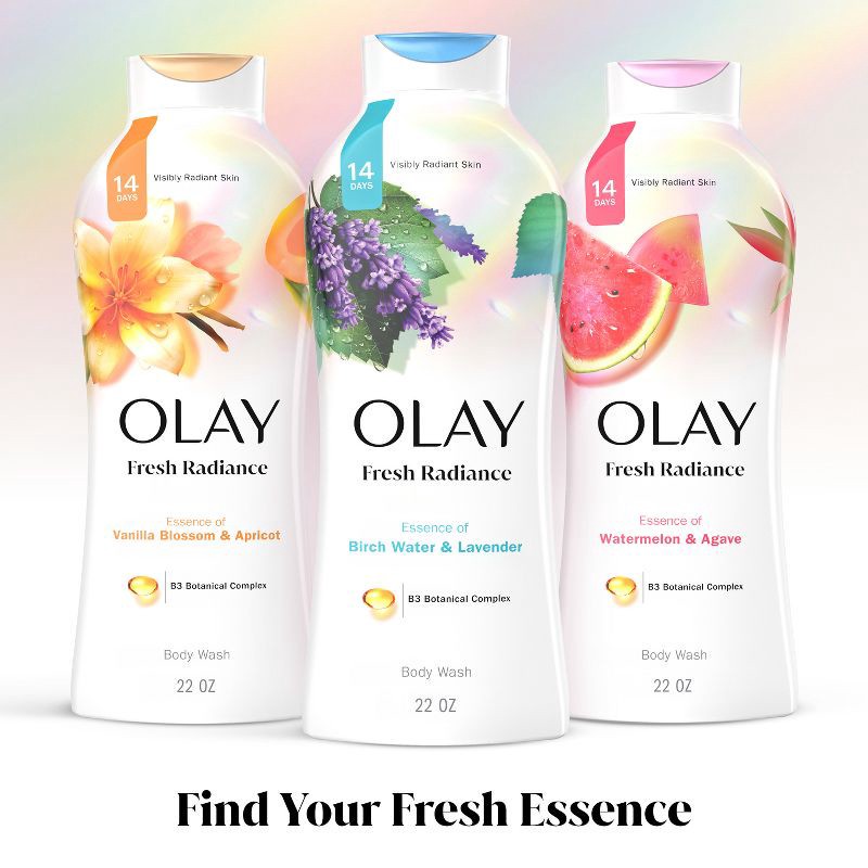 slide 10 of 11, Olay Fresh Outlast Body Wash with Notes Of Birch Water & Lavender - 22 fl oz, 22 fl oz
