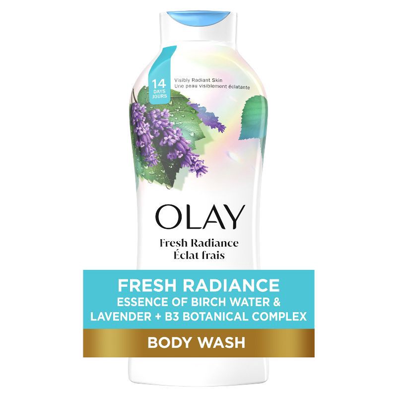 slide 1 of 7, Olay Fresh Outlast Body Wash with Notes Of Birch Water & Lavender - 22 fl oz, 22 fl oz