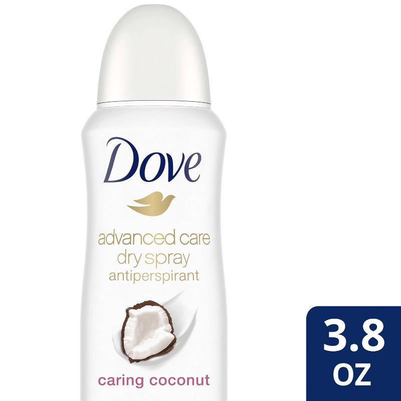 slide 1 of 12, Dove Beauty Advanced Care Caring Coconut 48-Hour Women's Antiperspirant & Deodorant Dry Spray - 3.8oz, 3.8 oz
