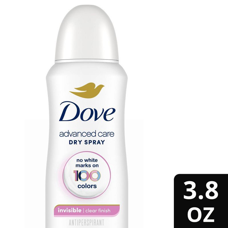 slide 1 of 5, Dove Beauty Advanced Care Clear Finish 72-Hour Women's Antiperspirant & Deodorant Dry Spray - 3.8oz, 3.8 oz