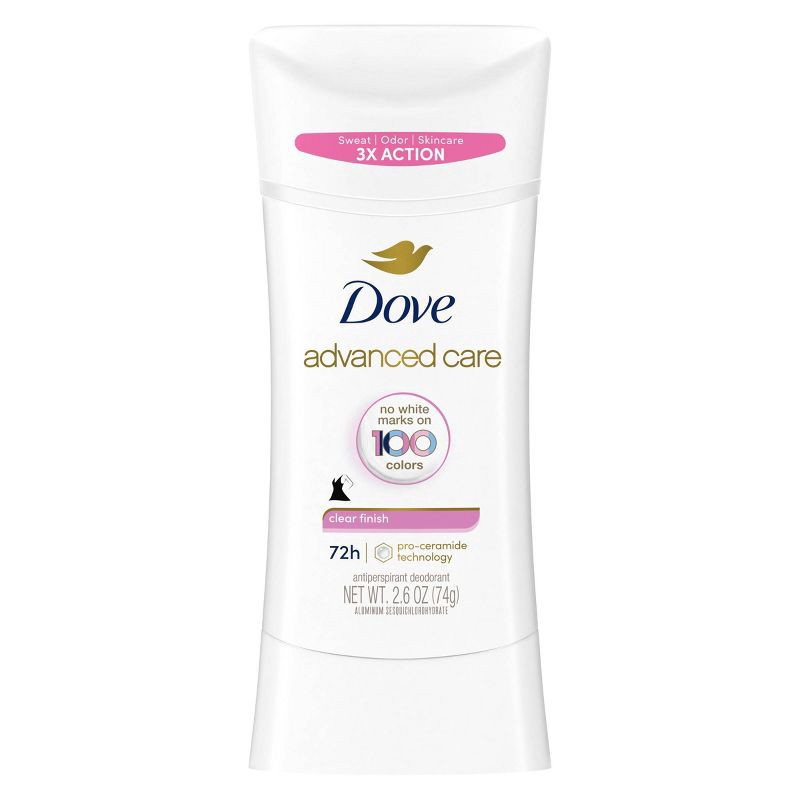 slide 2 of 9, Dove Beauty Advanced Care Clear Finish 72-Hour Women's Antiperspirant & Deodorant Stick - 2.6oz, 2.6 oz