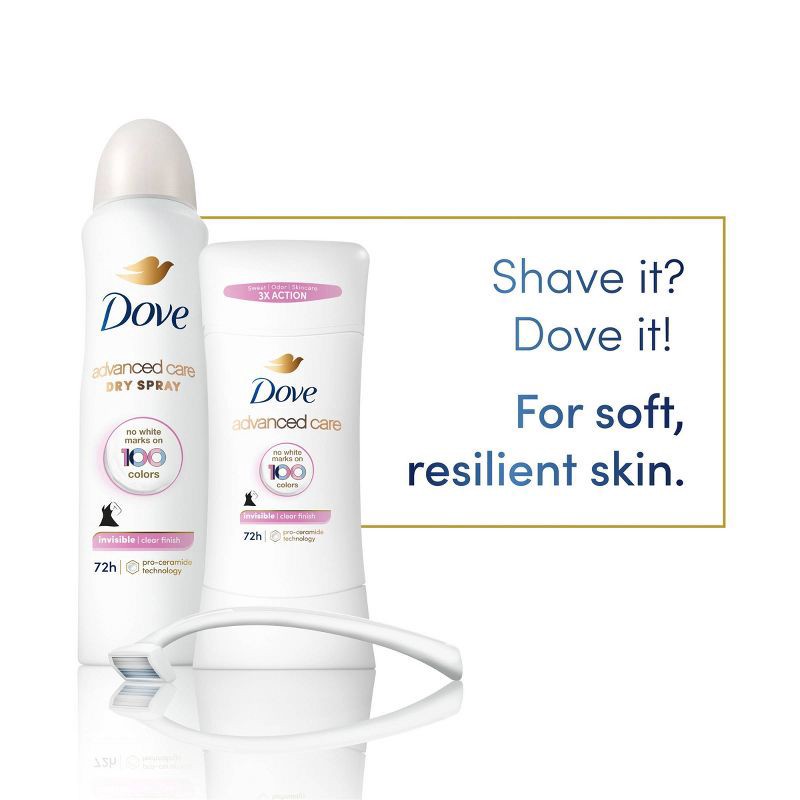 slide 5 of 9, Dove Beauty Advanced Care Clear Finish 72-Hour Women's Antiperspirant & Deodorant Stick - 2.6oz, 2.6 oz