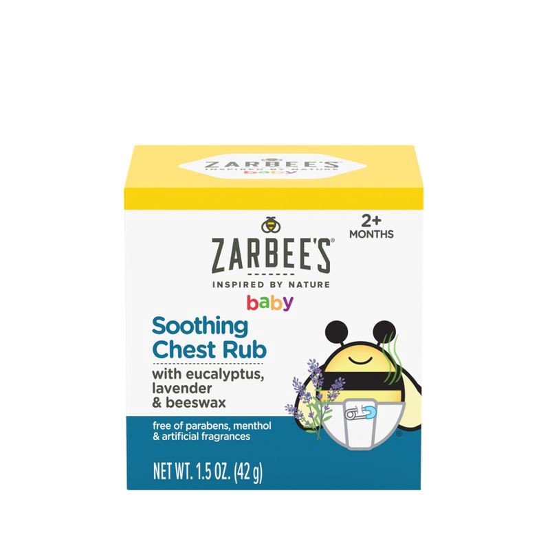 slide 1 of 10, Zarbee's Baby Soothing Chest Rub, Eucalyptus, Lavender & Beeswax - 1.5 oz, 1.5 oz