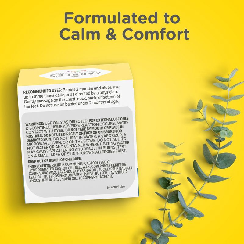 slide 7 of 10, Zarbee's Baby Soothing Chest Rub, Eucalyptus, Lavender & Beeswax - 1.5 oz, 1.5 oz