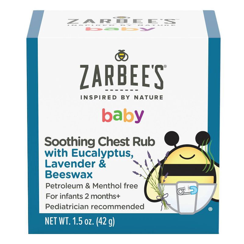 slide 1 of 10, Zarbee's Baby Soothing Chest Rub, Eucalyptus, Lavender & Beeswax - 1.5 oz, 1.5 oz