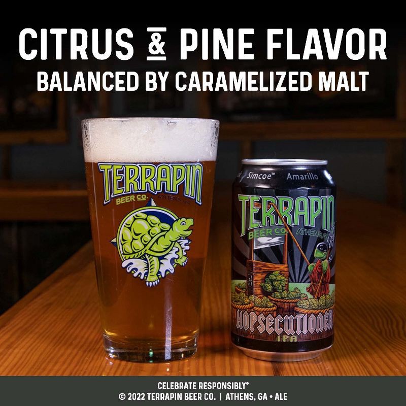 slide 3 of 9, Terrapin Beer Co. Terrapin Hopsecutioner IPA Beer - 6pk/12 fl oz Cans, 6 ct; 12 fl oz