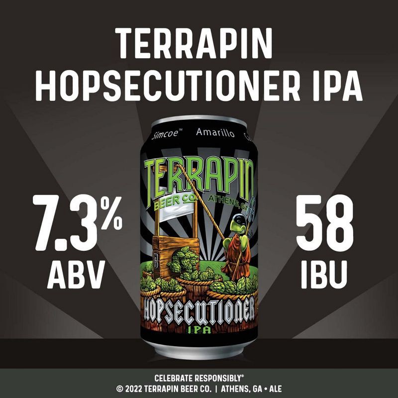 slide 6 of 9, Terrapin Beer Co. Terrapin Hopsecutioner IPA Beer - 6pk/12 fl oz Cans, 6 ct; 12 fl oz