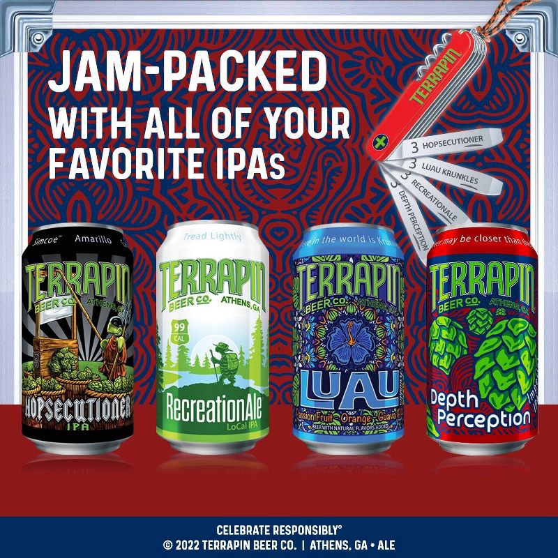 slide 5 of 8, Terrapin Beer Co. Terrapin Beer IPA Survivial Kit Variety Pack - 12pk/12 fl oz Cans, 12 ct; 12 fl oz