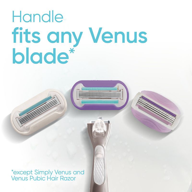slide 8 of 9, Venus Deluxe Smooth Sensitive Women's Razor Blade Refills - 6ct, 6 ct