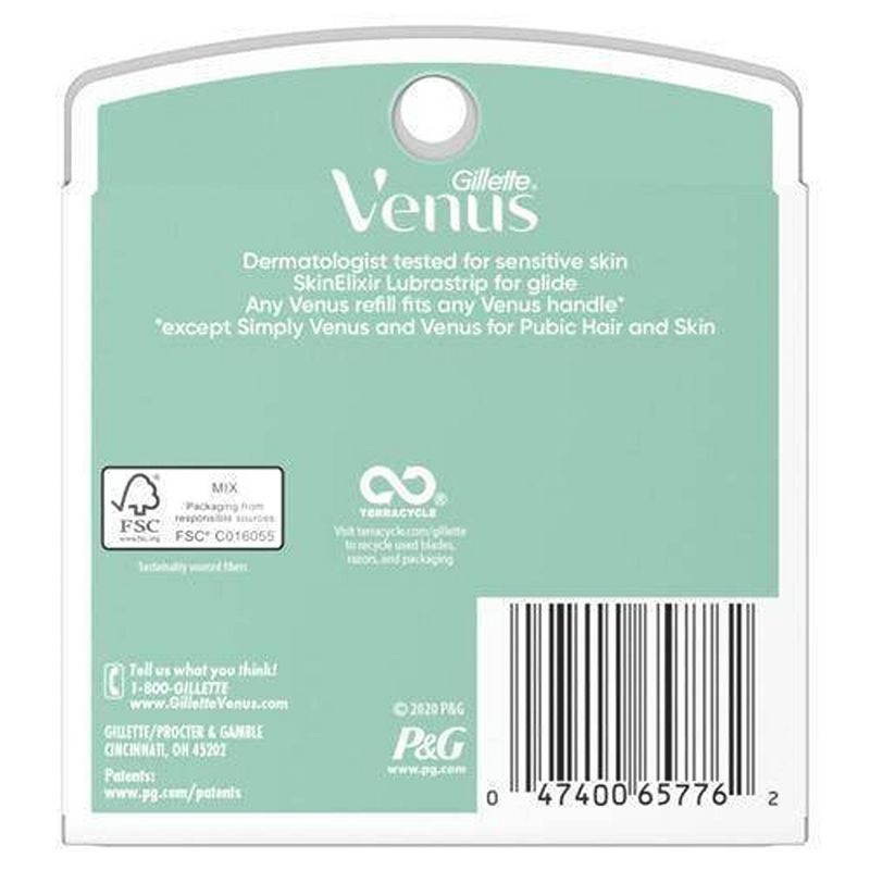 slide 9 of 9, Venus Deluxe Smooth Sensitive Women's Razor Blade Refills - 6ct, 6 ct