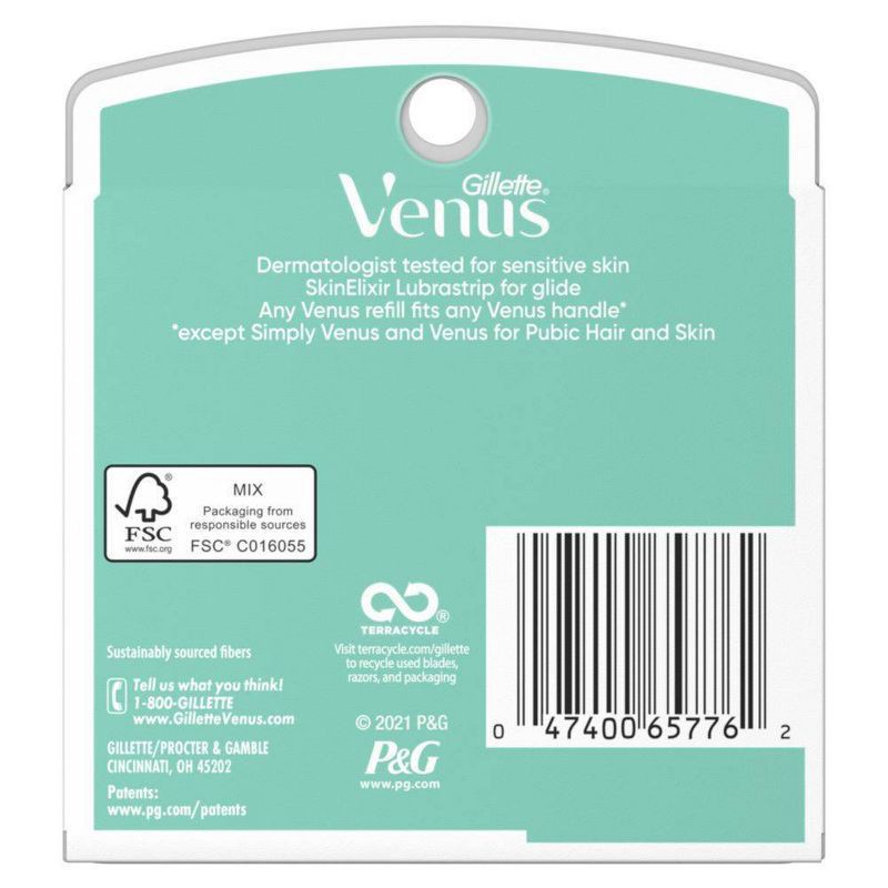 slide 11 of 11, Venus Deluxe Smooth Sensitive Women's Razor Blade Refills - 6ct, 6 ct