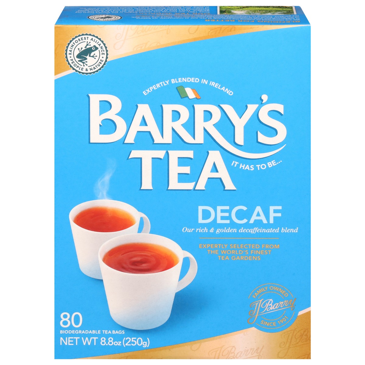 slide 1 of 9, Barry's Tea Decaf Tea 80 Tea Bags, 1 ct