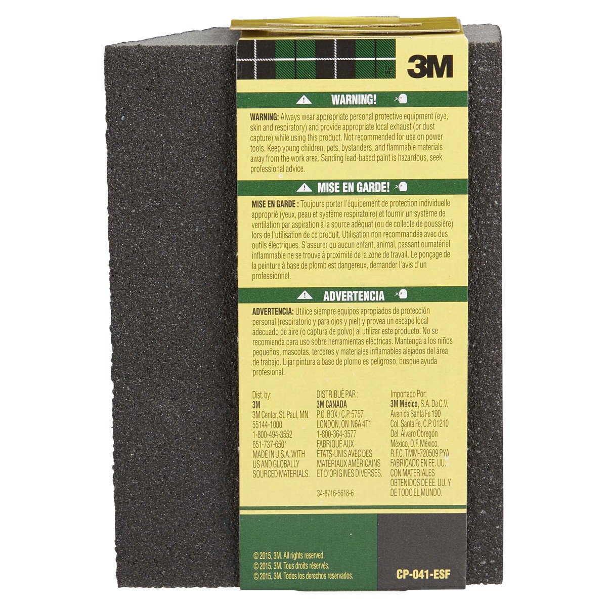 slide 2 of 5, 3M Detailed Angled All-Purpose Sanding Sponge, 1 ct