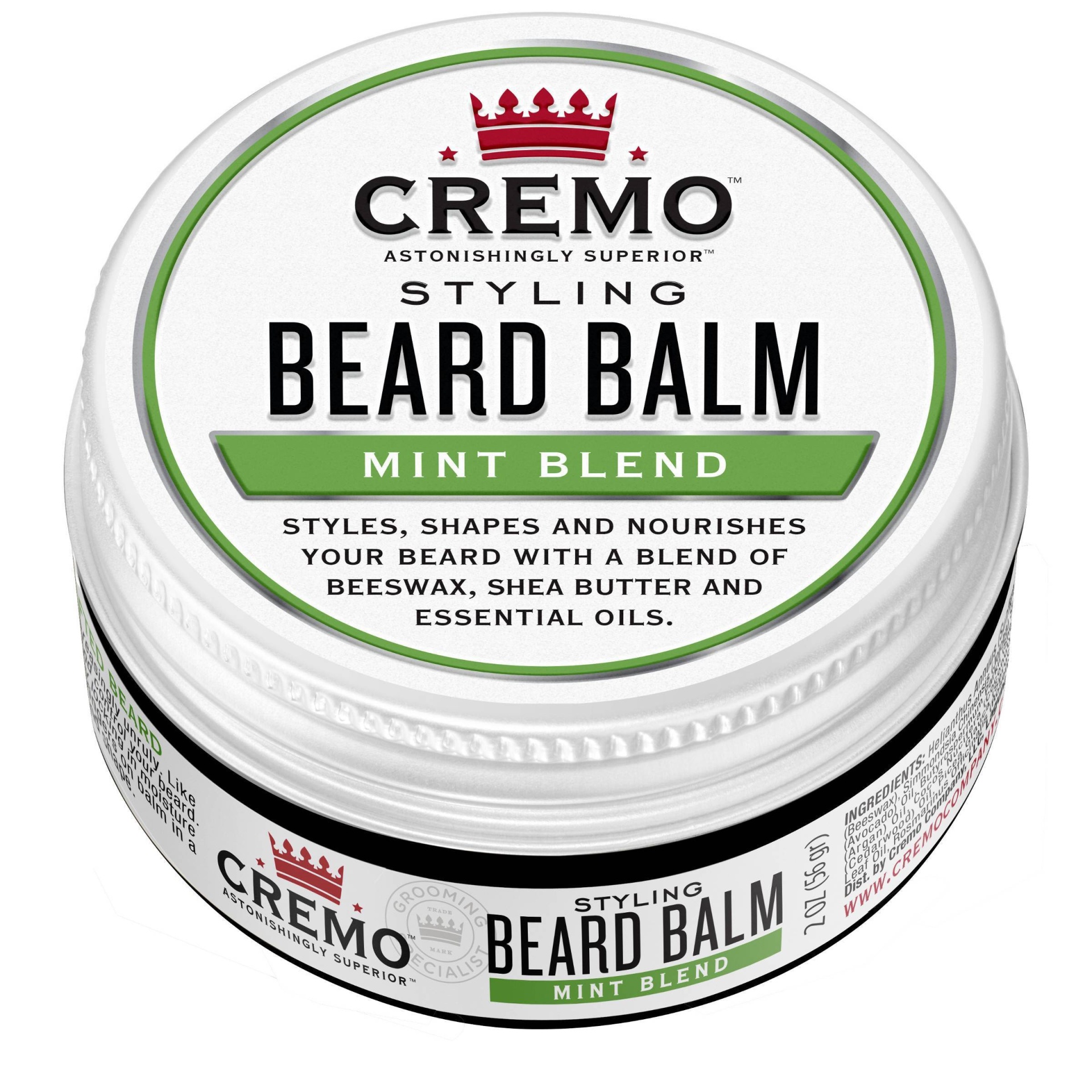 slide 1 of 1, Cremo Styling Beard Balm, 2 oz