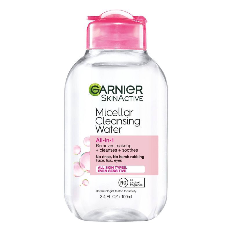 slide 1 of 6, Garnier SKINACTIVE Micellar Cleansing Water All-in-1 Makeup Remover & Cleanser - Unscented - 3.4 fl oz, 3.4 fl oz