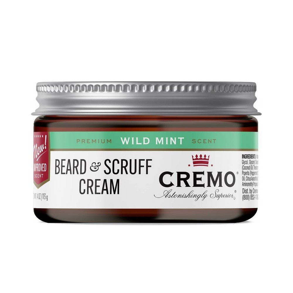 slide 2 of 5, Cremo One-For-All Beard & Scruff Cream Mint Blend, 4 oz