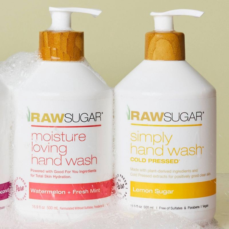 slide 7 of 7, Raw Sugar Moisture Loving Hand Wash - Lemon Sugar - 16.9 fl oz, 16.9 fl oz