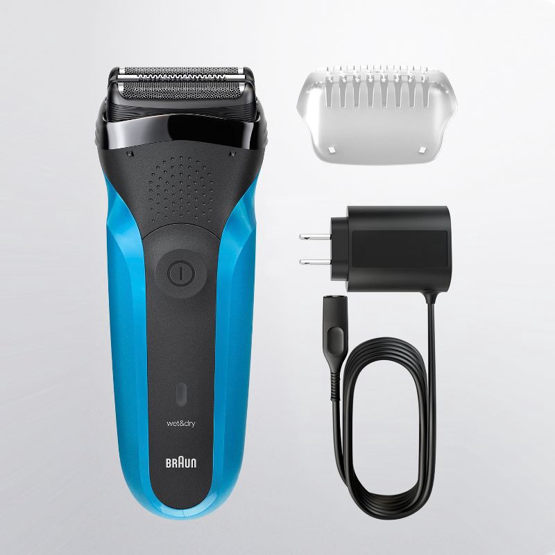 slide 2 of 7, BRAUN SERIES 3-310S MEN's RECHARGEABLE WET & DRY ELECTRIC FOIL SHAVER, 1 ct