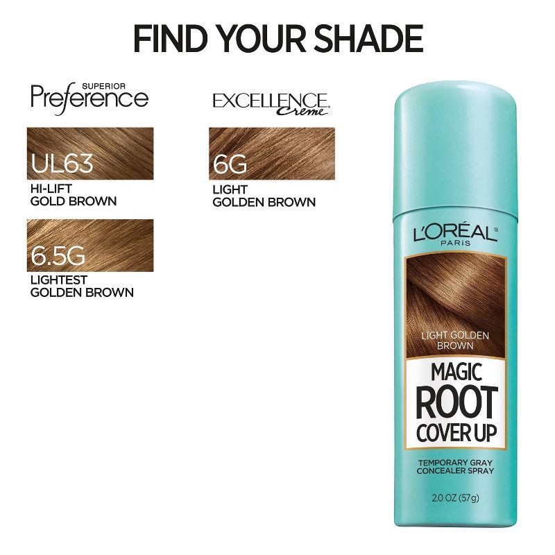 slide 6 of 8, L'Oreal Paris Magic Root Cover Up Systems - Light Golden Brown - 2.0oz, 2 oz