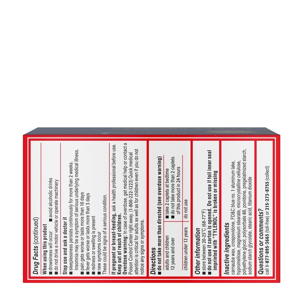 slide 6 of 10, Tylenol PM Extra Strength Pain Reliever & Sleep Aid Caplets - Acetaminophen - 150ct, 150 ct