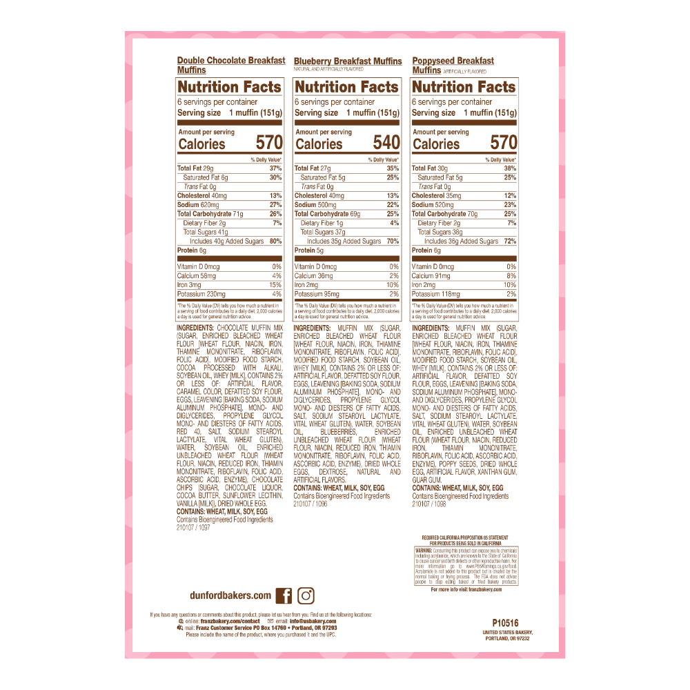 slide 2 of 4, Dunford Variety Breakfast Muffins, 32 oz