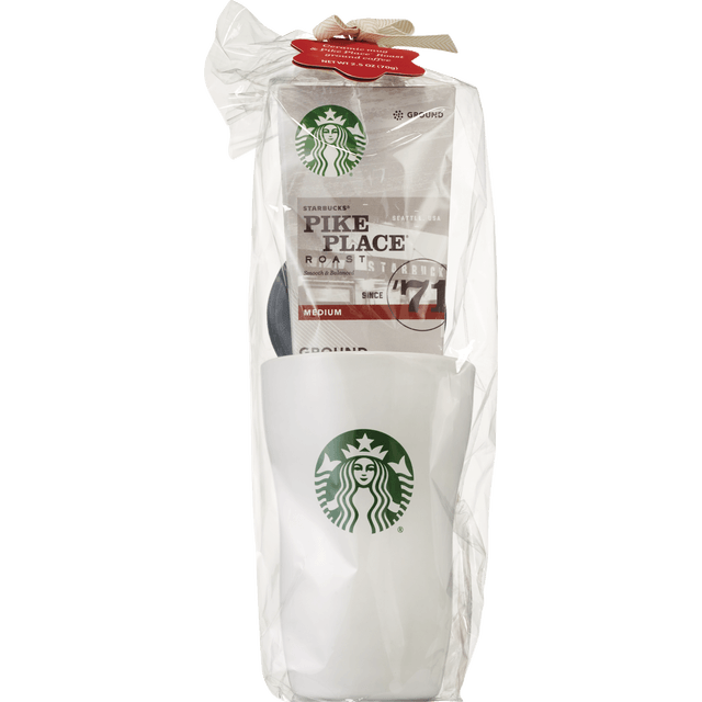 slide 1 of 1, Starbucks Cermaic Mug and Ground Pike Place Roast Coffee Gift Set, 1 ct