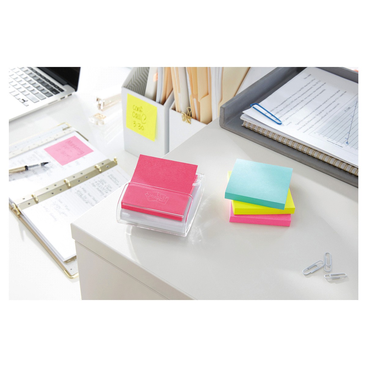 slide 2 of 2, Post-it Super Sticky Pop-up Notes 3 in x 3 in, Miami collection, 10 Pads/Pack, 90 Sheets/Pad, 10 ct