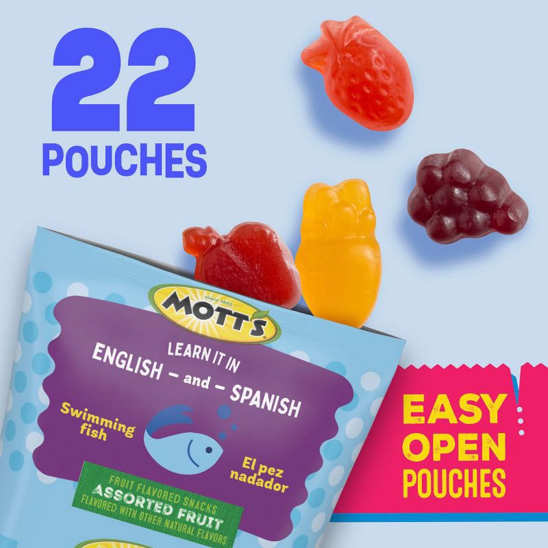 slide 2 of 10, Mott's Assorted Fruit Flavored Snacks Value Pack - 19.2oz/22ct, 19.2 oz, 22 ct