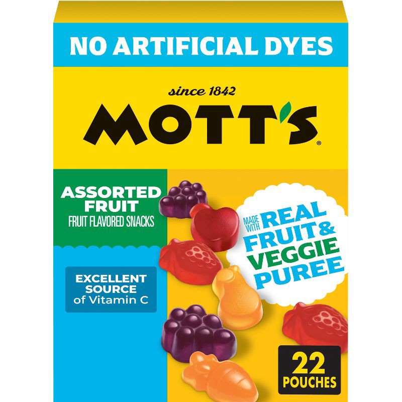 slide 1 of 9, Mott's Assorted Fruit Flavored Snacks Value Pack - 19.2oz/22ct, 19.2 oz; 22 ct