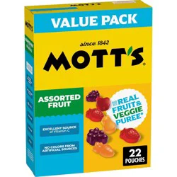Mott's Assorted Fruit Flavored Snacks Value Pack - 19.2oz/22ct
