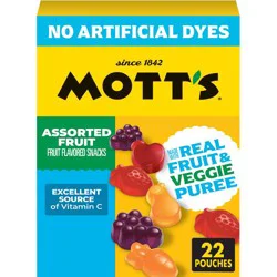 Mott's Assorted Fruit Flavored Snacks Value Pack - 19.2oz/22ct