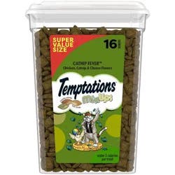 Temptations Cheese, Chicken and Catnip Flavor Mix-Ups Crunchy Treats Cat Treats - 16oz