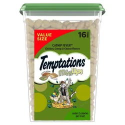 Temptations Cheese, Chicken and Catnip Flavor Mix-Ups Crunchy Treats Cat Treats - 16oz