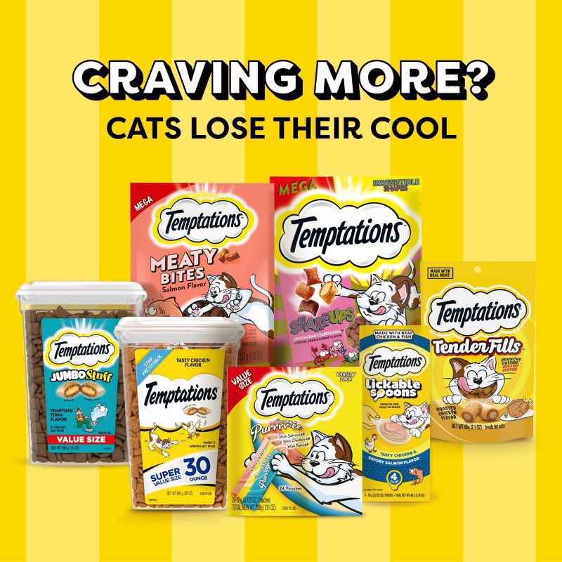 slide 10 of 10, Temptations Classic Creamy Milk Flavor Crunchy Cat Treats - 16oz, 16 oz