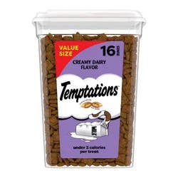 Temptations Classic Creamy Milk Dairy Flavor Crunchy Cat Treats - 16oz