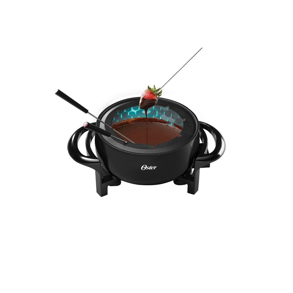 Oster Fondue Pot | Titanium Infused DuraCeramic Fondue Maker, Black