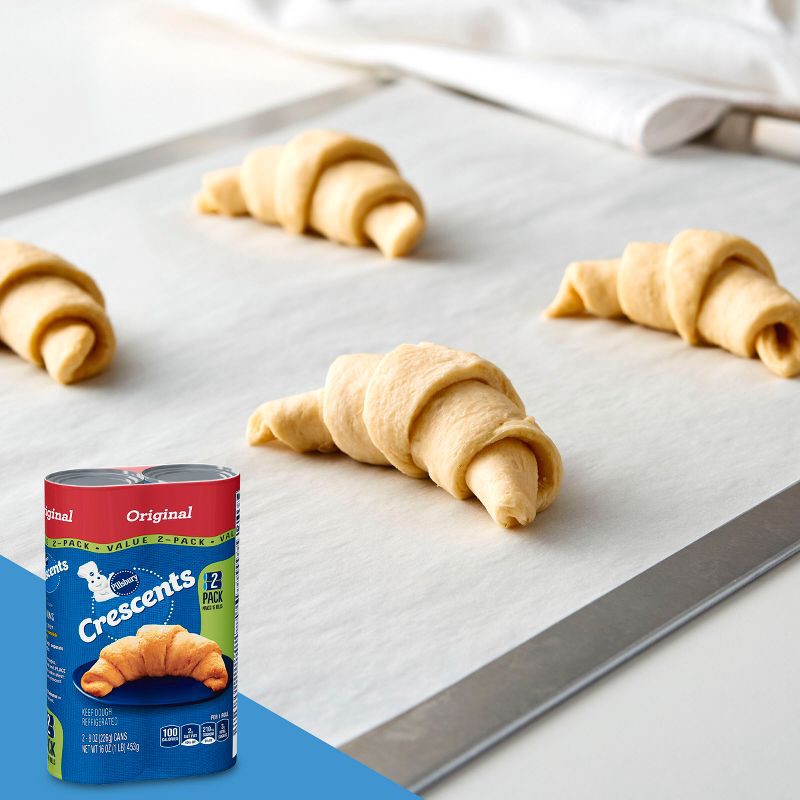 slide 7 of 8, Pillsbury Original Crescent Rolls - 2pk/8oz Cans, 2 ct; 8 oz