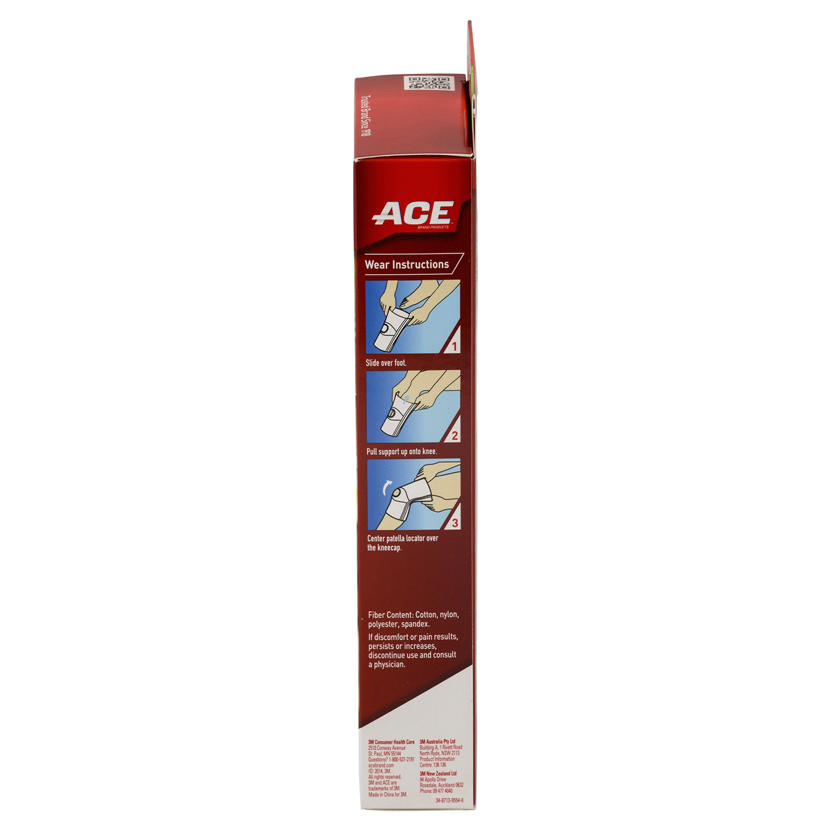slide 5 of 5, Ace Knitted Knee Brace with Side Stabilizers Moderate Stabilizing, X-Large, XL
