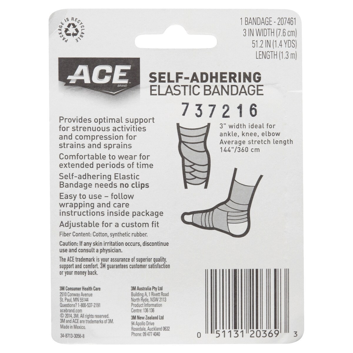 slide 2 of 2, Ace Adhesive Bandage 3 In, 1 ct