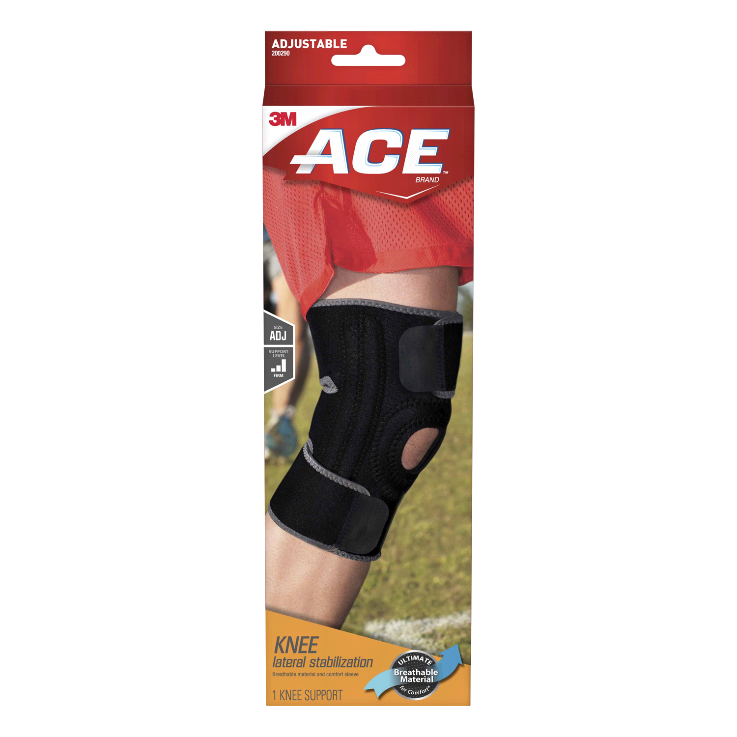 slide 1 of 4, ACE Adjustable Knee Brace with Dual Side Stabilizers, 1 ct
