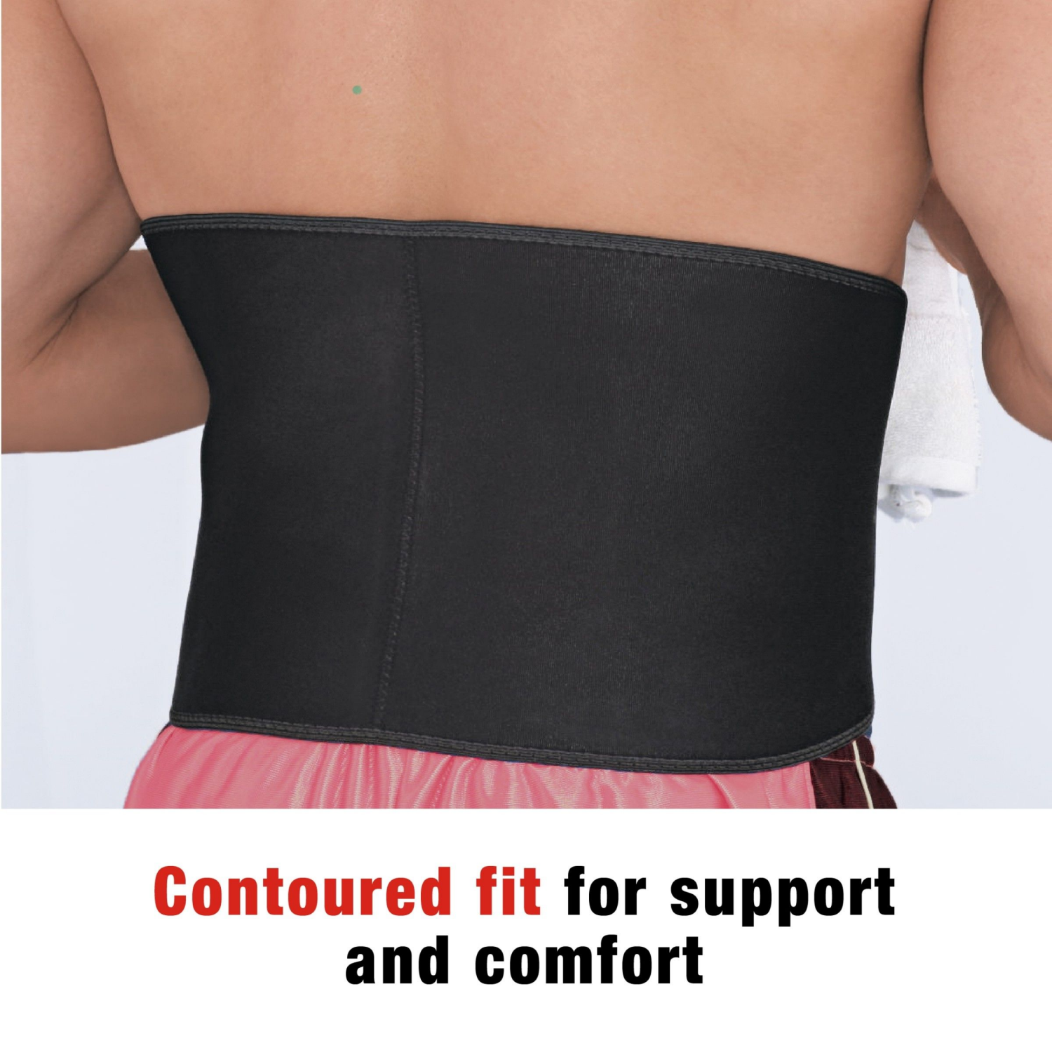 slide 2 of 5, Ace Contoured Back Support, One Size