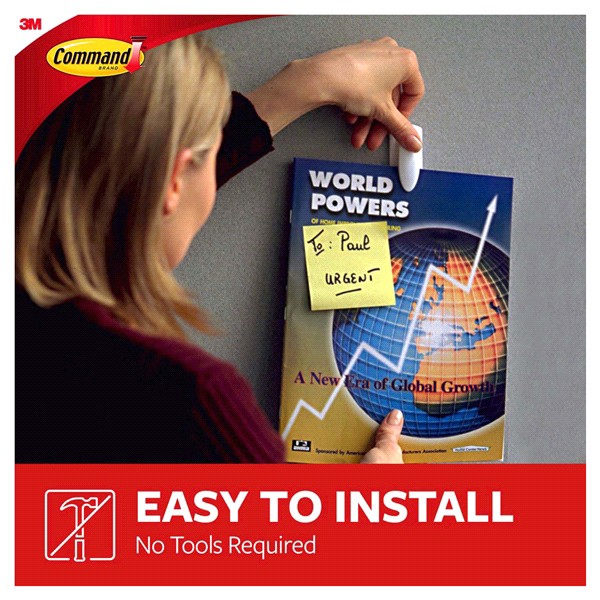 slide 24 of 29, Command Spring Clip, 2 medium strips, 2 ct