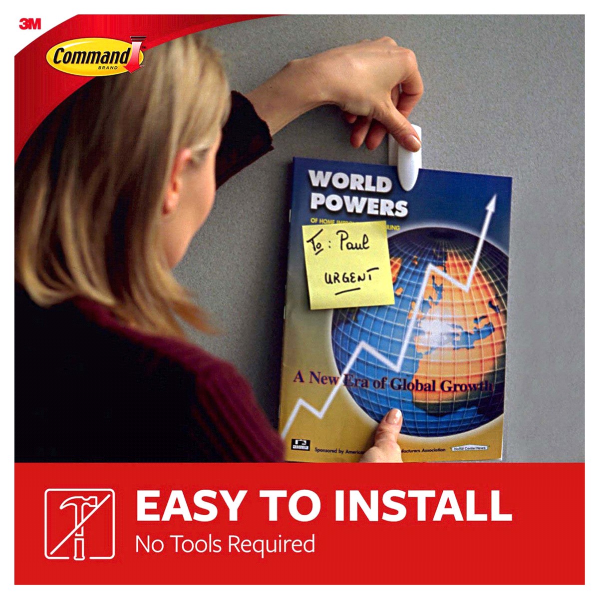 slide 25 of 29, Command Spring Clip, 2 medium strips, 2 ct